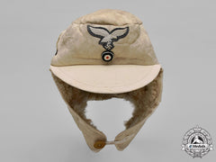 Germany, Luftwaffe. A Fur & Leather Winter Cap, 1943
