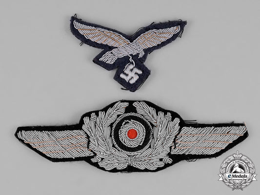 germany,_luftwaffe._a_pair_of_luftwaffe_officer’s_cap_insignia_c18-042131