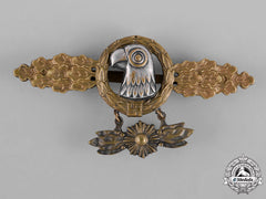 Germany, Luftwaffe. A Reconnaissance Clasp, Gold Grade With Pendant