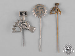 Germany, Third Reich. A Lot Of Third Reich Labour Organization Stick Pins