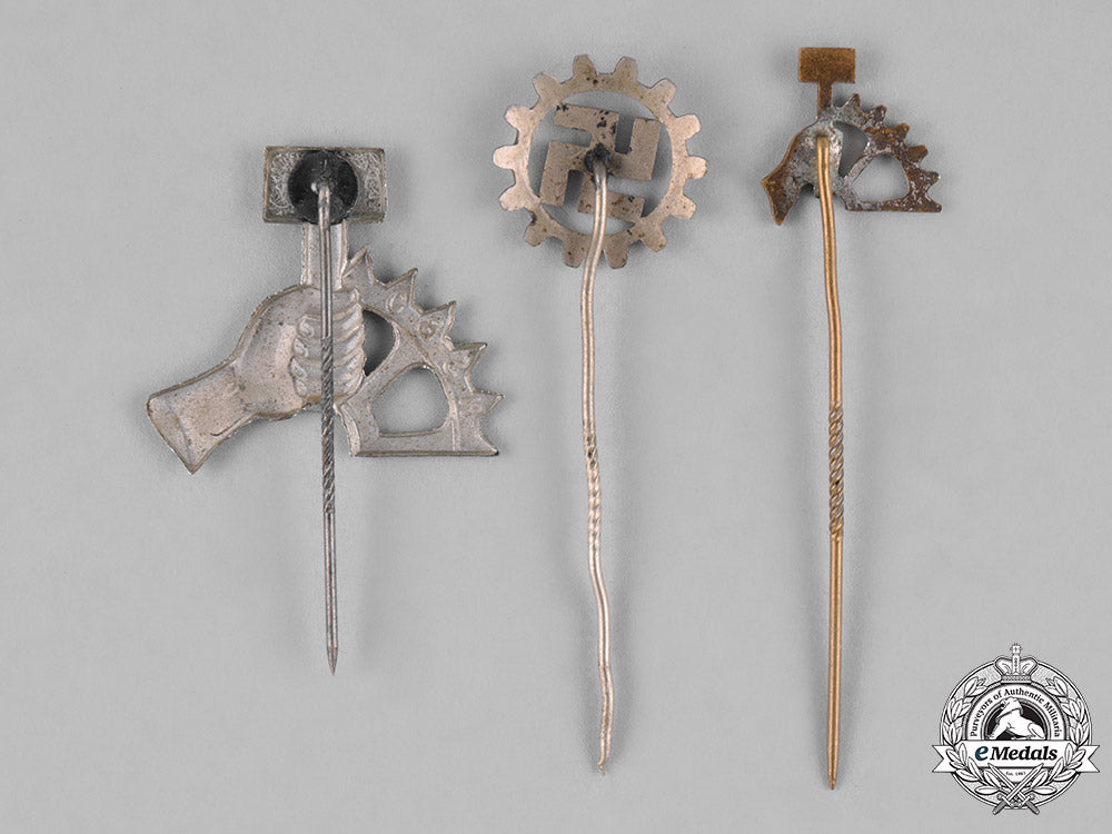 germany,_third_reich._a_lot_of_third_reich_labour_organization_stick_pins_c18-042407