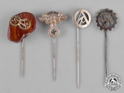 germany,_third_reich._a_lot_of_third_reich_organization_membership_stick_pins_c18-042408