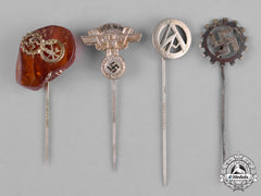 Germany, Third Reich. A Lot Of Third Reich Organization Membership Stick Pins