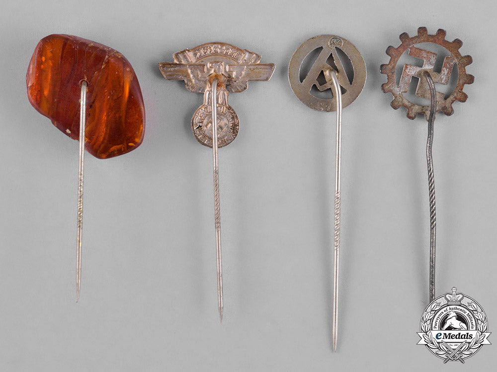 germany,_third_reich._a_lot_of_third_reich_organization_membership_stick_pins_c18-042409