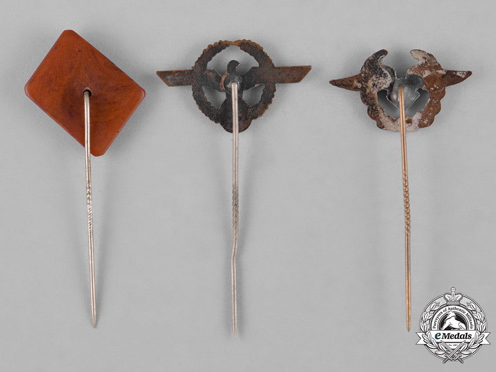 germany,_third_reich._a_lot_of_third_reich_organization_membership_stick_pins_c18-042411