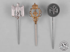 Germany, Third Reich. A Lot Of Third Reich Period Organization Stick Pins