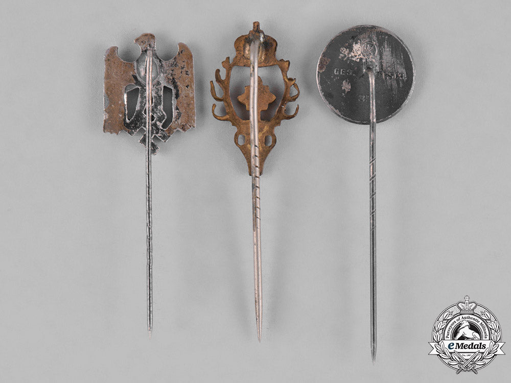 germany,_third_reich._a_lot_of_third_reich_period_organization_stick_pins_c18-042474