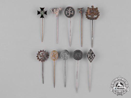 germany,_third_reich._a_lot_of_third_reich_period_stick_pins_c18-042491