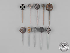 Germany, Third Reich. A Lot Of Third Reich Period Stick Pins