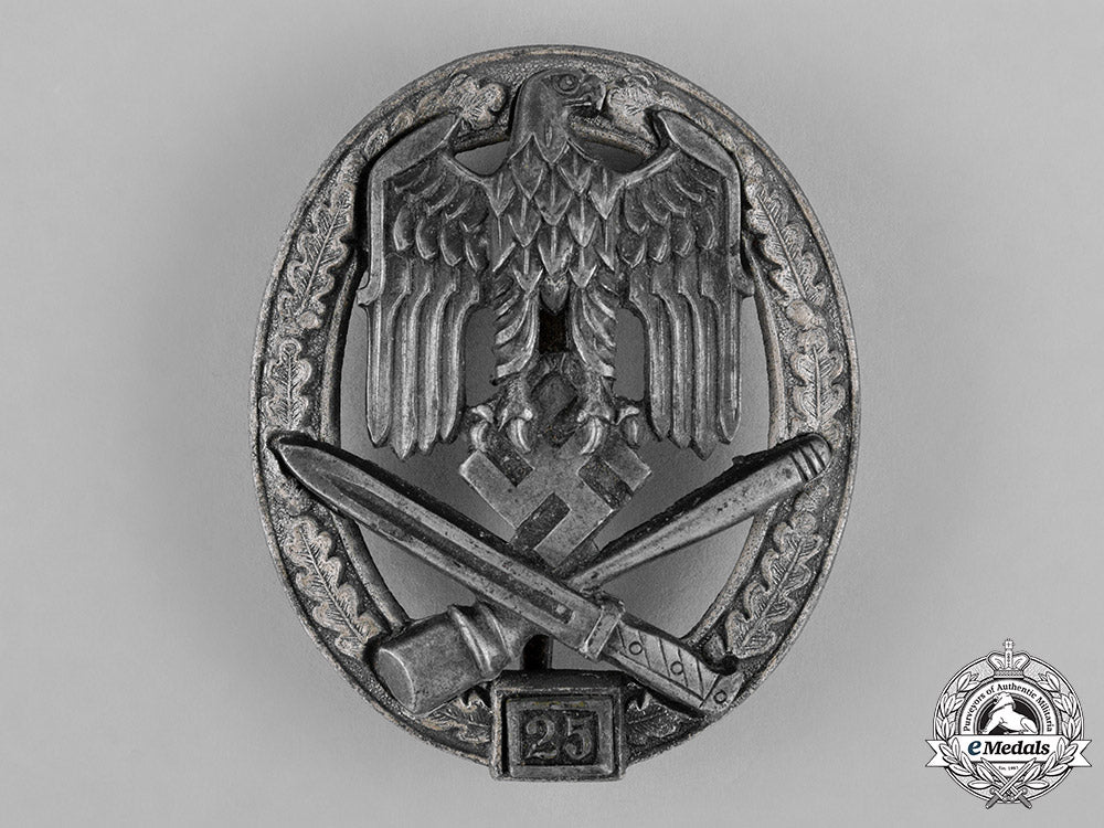 germany,_wehrmacht._a_general_assault_badge,_special_grade“25”,_by_rudolf_karneth&_söhne_c18-042508