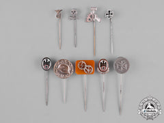 Germany, Third Reich. A Lot Of Third Reich Period Stick Pins