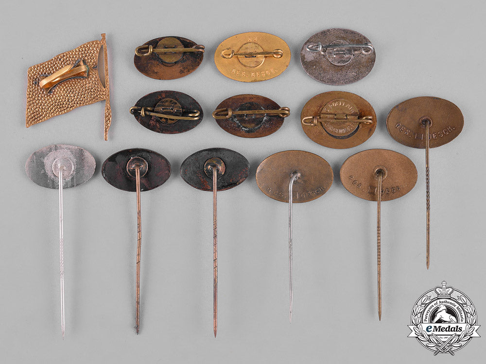 germany,_federal_republic._a_lot_of_german_life_saving_association(_dlrg)_pins_c18-042529