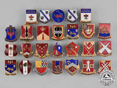 United States. Thirty-Nine Regimental Insignia Badges