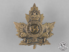 Canada. A 64Th Infantry Battalion Cap Badge