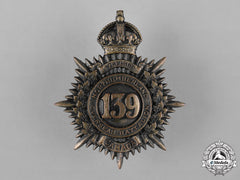 Canada. A 139Th Infantry Battalion "Northumberland Battalion" Cap Badge