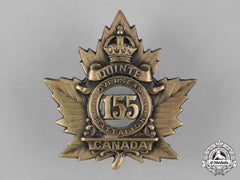 Canada. A 155Th Infantry Battalion "Quinte Battalion" Cap Badge