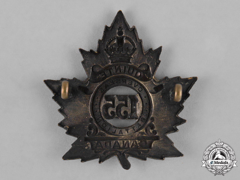 canada._a155_th_infantry_battalion"_quinte_battalion"_cap_badge_c18-043255