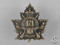 Canada. A 171St Infantry Battalion "The Quebec Rifles" Cap Badge