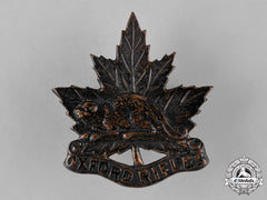 Canada. A Pre First War Oxford Rifles Cap Badge