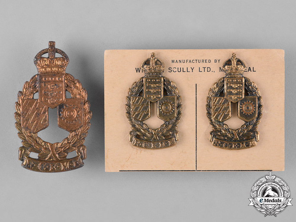 canada._a_second_war_corps_of_royal_canadian_electrical_and_mechanical_engineers_officer's_insignia_set_c18-043270