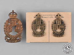 Canada. A Second War Corps Of Royal Canadian Electrical And Mechanical Engineers Officer's Insignia Set