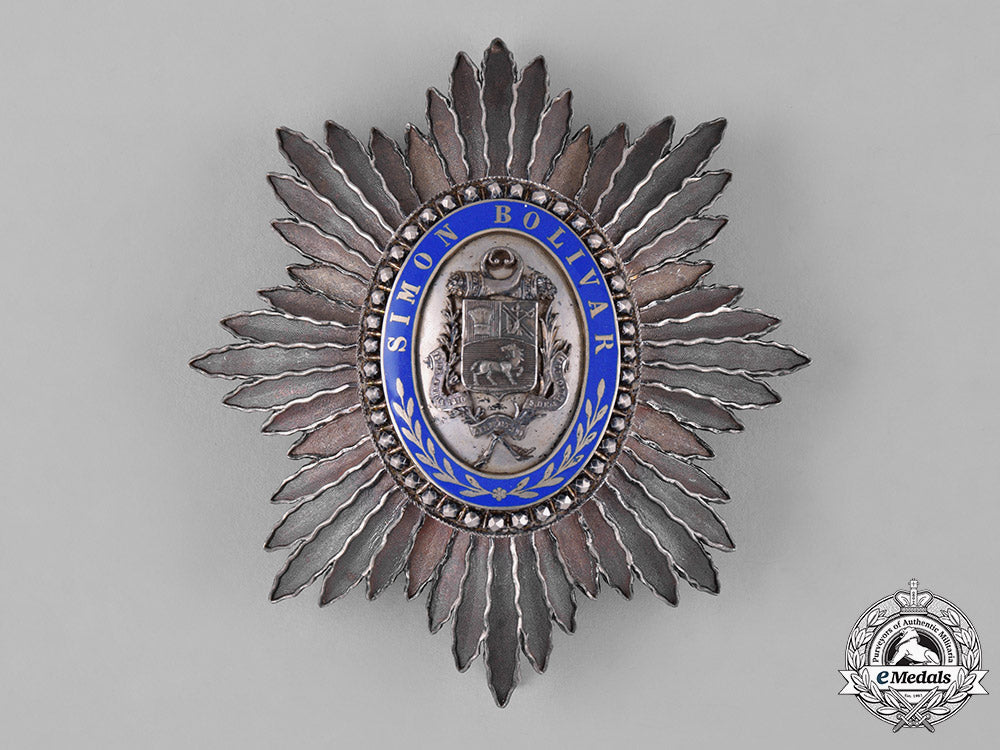 venezuela,_republic._an_order_of_the_liberator,_grand_officer's_star,_by_j.m.j._van_wielik,_c.1900_c18-043523