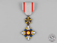 Japan, Occupied Manchukuo. An Order Of The Auspicious Clouds, 6Th Class