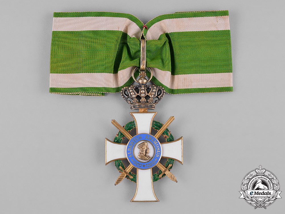 saxony,_kingdom._an_albrecht_order,_commander’s_cross_with_swords,_c.1916_c18-044366