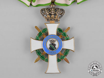saxony,_kingdom._an_albrecht_order,_commander’s_cross_with_swords,_c.1916_c18-044368