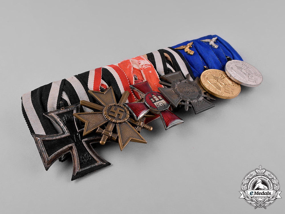 germany,_wehrmacht._a_first&_second_war_period_medal_ribbon_bar_by_c.g._ulrich_c18-044717