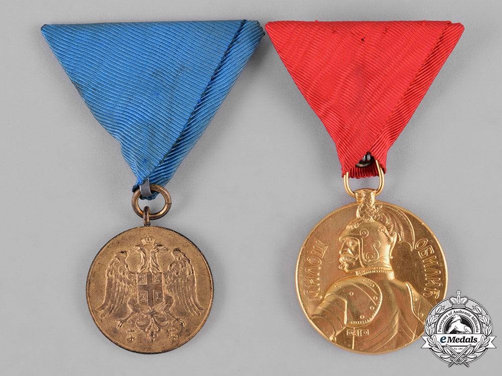 serbia,_kingdom._two_medals&_awards_c18-045035