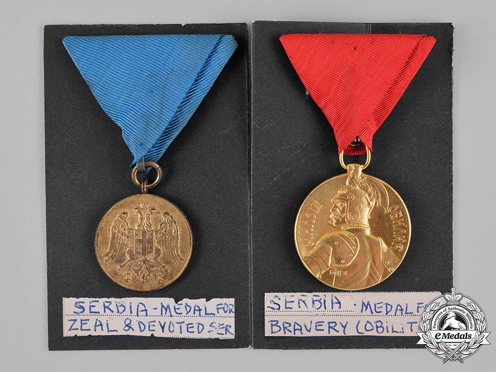 serbia,_kingdom._two_medals&_awards_c18-045043