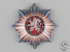 Czechoslovakia, Republic. An Order Of The White Lion, Ii Class Grand Officer's Star By Karnet Kysely, C.1935