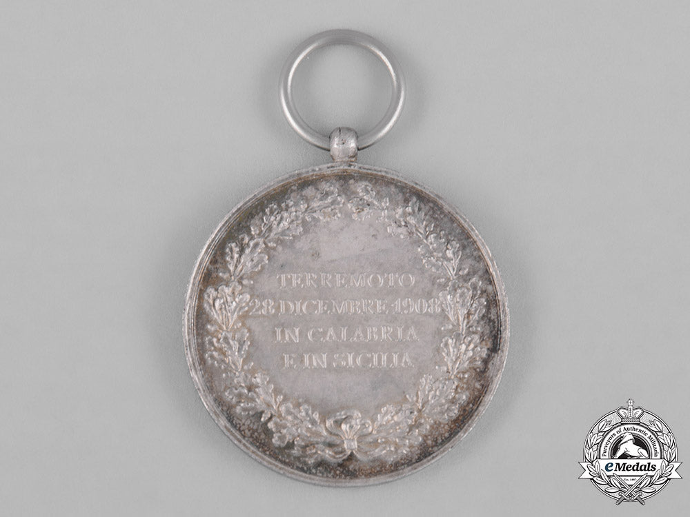 italy,_kingdom._a_merit_medal_for_the_messina_earthquake,_ii_class_silver_grade,_c.1910_c18-045681