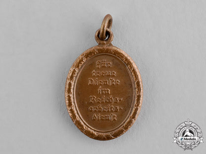 germany,_rad/_wj._a_miniature_bronze_grade_reich_labour_service_of_young_women(_rad/_wj)_faithful_service_medal_c18-045707