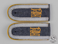 Germany, Luftwaffe. A Pair Of Very Rare Ministry Of Aviation Flight Detachment Unteroffizier Shoulder Straps