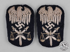 Germany, Kriegsmarine. A Set Of Justice Official Of The Higher Service Arm Insignia