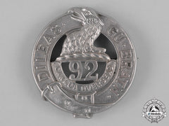 Canada. A 92Nd Infantry Battalion "48Th Highlanders" Glengarry Badge, C.1915