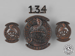 Canada. A 134Th Infantry Battalion "48Th Highlanders" Insignia Set, C.1915