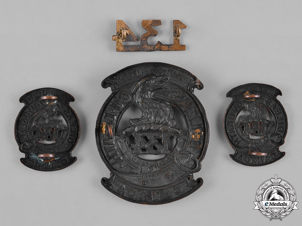 canada._a134_th_infantry_battalion"48_th_highlanders"_insignia_set,_c.1915_c18-046268