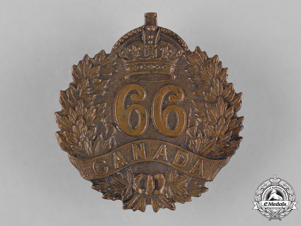 canada._a66_th_infantry_battalion_cap_badge,_c.1915_c18-046273