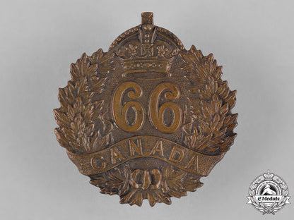 canada._a66_th_infantry_battalion_cap_badge,_c.1915_c18-046273