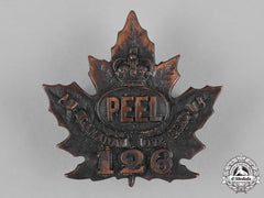 Canada. A 126Th Infantry Battalion "Peel Battalion" Cap Badge, C.1916