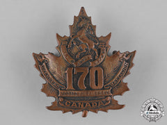 Canada. A 170Th Infantry Battalion "Mississauga Horse" Cap Badge, C.1916