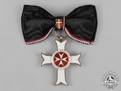 Austria, Empire. An Order Of The Knights Of Malta, Neck Badge Merit Cross With War Decoration, C.1916