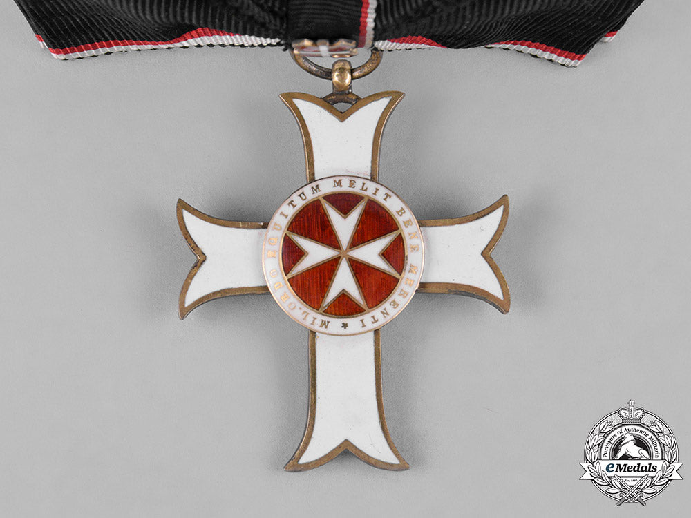 austria,_empire._an_order_of_the_knights_of_malta,_neck_badge_merit_cross_with_war_decoration,_c.1916_c18-046413