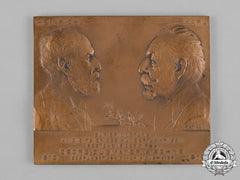 Austria, Empire. A 100Th Anniversary Plaque For Georg Zugmayer & Söhne, By F. Stiasny, C.1910