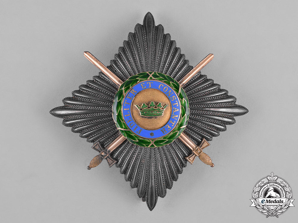 saxe-_coburg-_gotha,_kingdom._a_saxe-_ernestine_house_order,_commander’s_star_with_swords,_c.1915_c18-046473