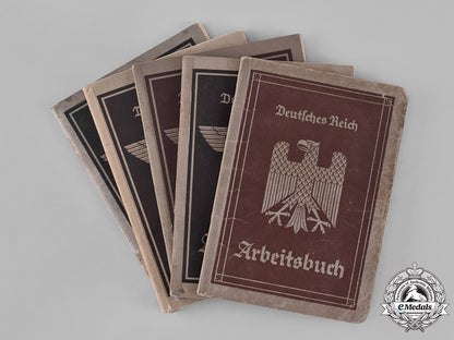 germany,_third_reich._a_lot_of_five_second_war_period_labour_books_c18-046694