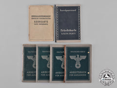 Germany, Third Reich. A Lot Of Six Second War Period Labour Books